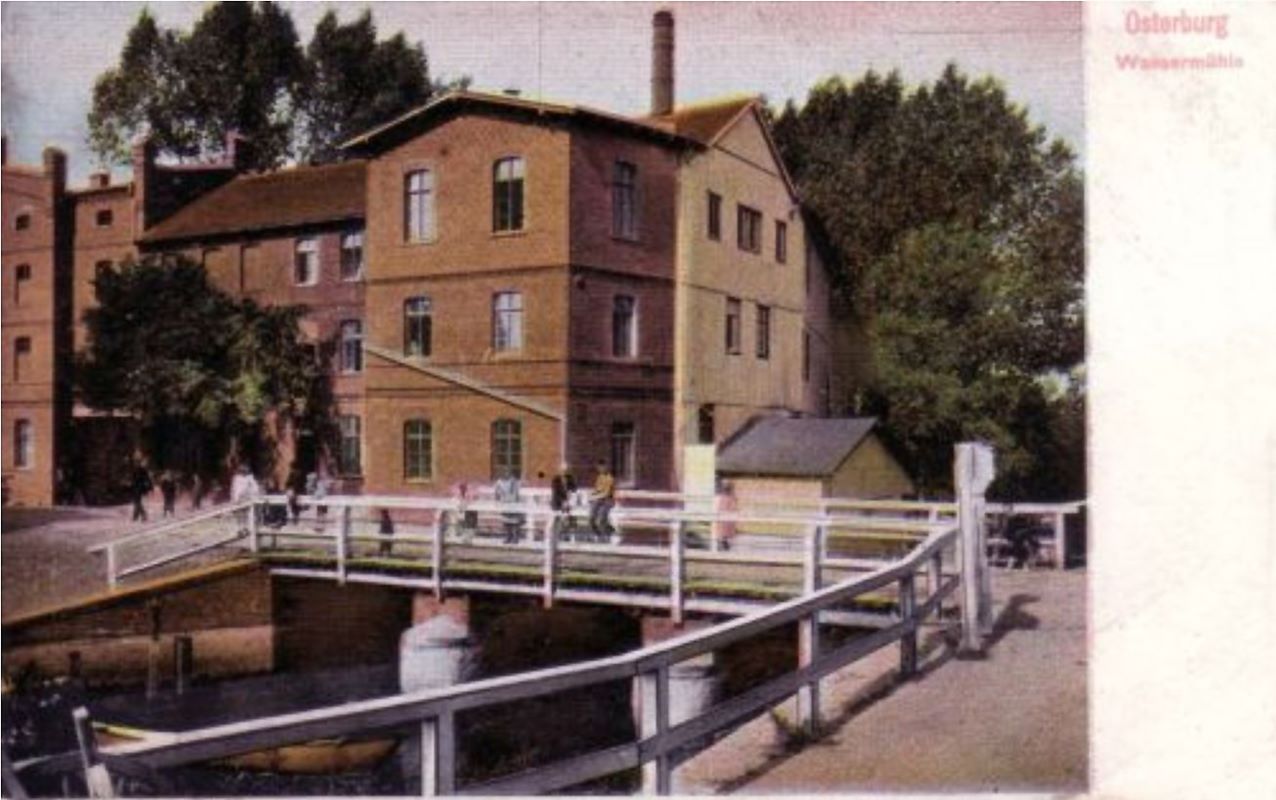 Wassermühle Osterburg um 1900
